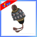New Unisex Winter Warm Knit Ear Flap Pom Beanie Hat